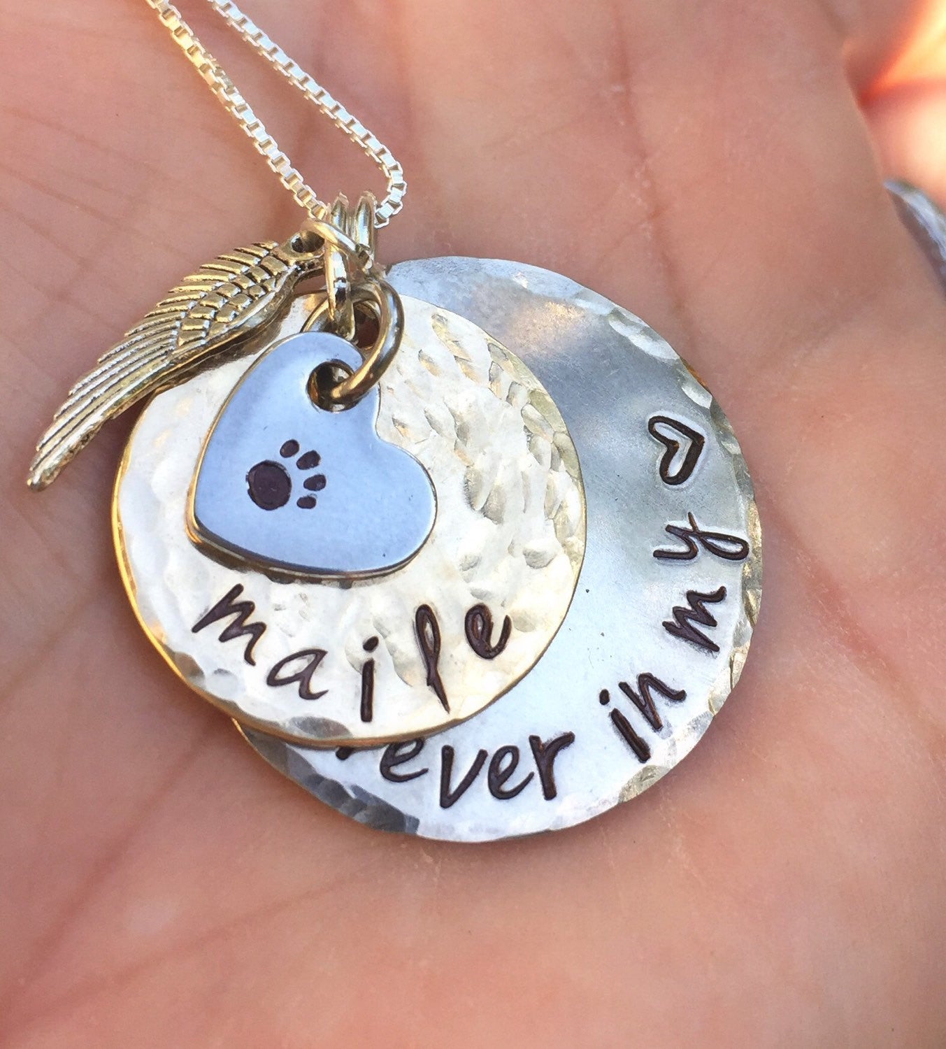 Pet Memorial Necklace - Natashaaloha, jewelry, bracelets, necklace, keychains, fishing lures, gifts for men, charms, personalized, 