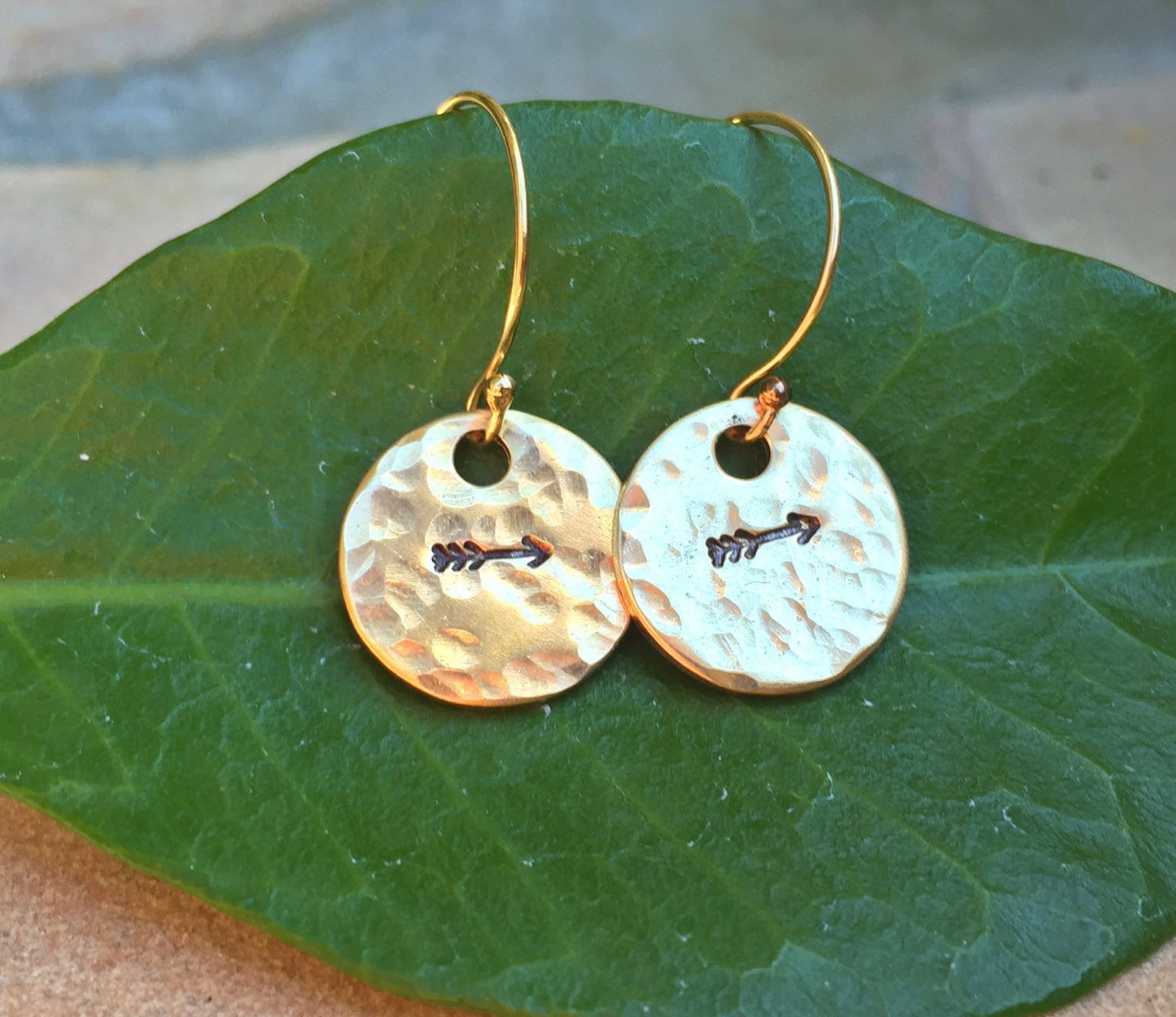 Yoga Earrings, Arrow Earrings, Bird Earrings, Handmade Earrings, Graduation Gifts, Hammered Earrings, Mothers Day Gifts, Natashaaloha - Natashaaloha, jewelry, bracelets, necklace, keychains, fishing lures, gifts for men, charms, personalized, 