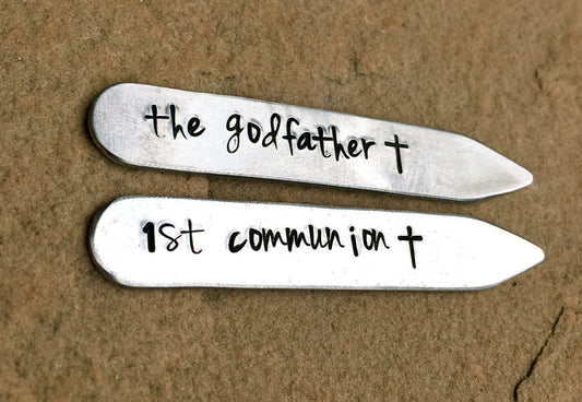 Godfather Collar Stay, Personalized Godfather Gifts, Natashaaloha - Natashaaloha, jewelry, bracelets, necklace, keychains, fishing lures, gifts for men, charms, personalized,