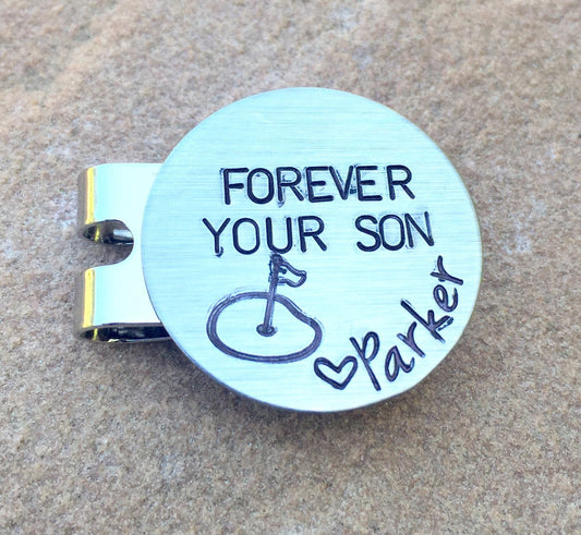 Golf Marker, Kick Putt Dad, Boyfriend Gifts, Golf Gifts, Husband Gift, Personalized Golf Marker, Hat Clip, Gifts for Dad, natashaaloha - Natashaaloha, jewelry, bracelets, necklace, keychains, fishing lures, gifts for men, charms, personalized, 