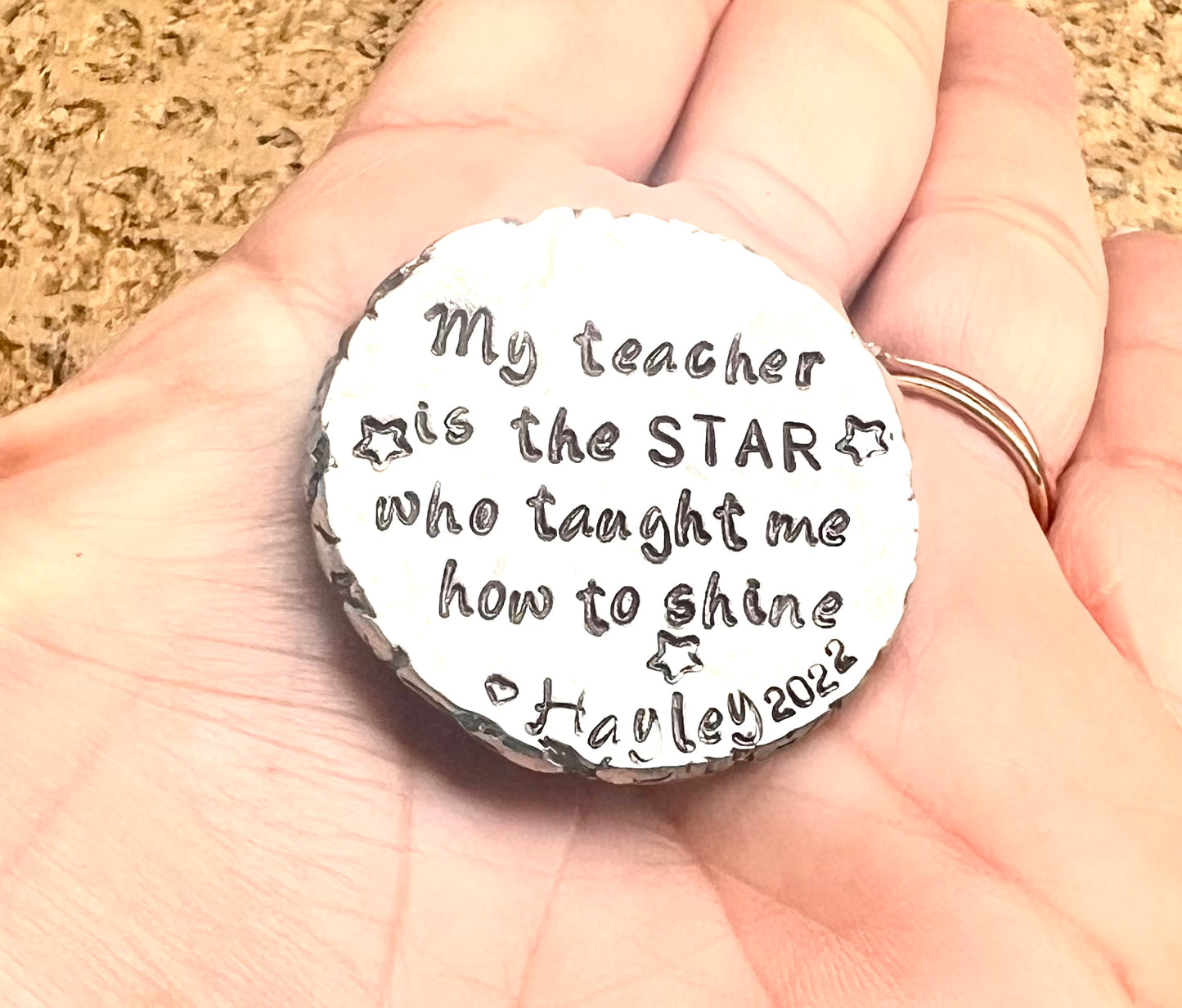 Teacher Gifts, Personalized Coin Teacher, Teacher Thank You, Christmas Gift For Teacher - Natashaaloha, jewelry, bracelets, necklace, keychains, fishing lures, gifts for men, charms, personalized, 