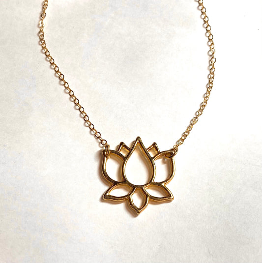 Yoga Jewelry, Yoga Necklace, Lotus Flower Jewelry, Natashaaloha