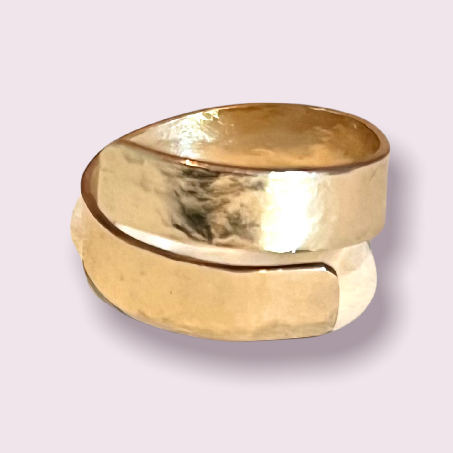 Gold Filled Hammered Ring