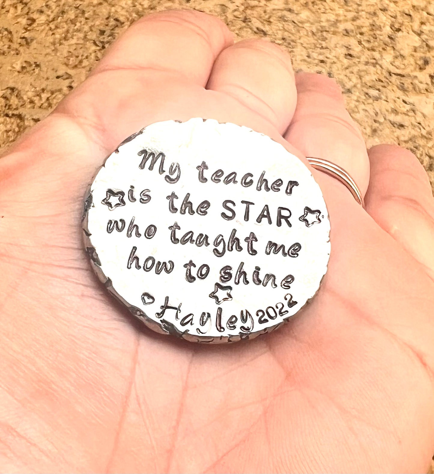 Teacher Gifts, Personalized Coin Teacher, Teacher Thank You, Christmas Gift For Teacher - Natashaaloha, jewelry, bracelets, necklace, keychains, fishing lures, gifts for men, charms, personalized, 